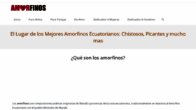 What Amorfinos.com website looked like in 2019 (4 years ago)