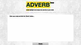 What Adverbless.com website looked like in 2019 (4 years ago)