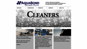 What Aquabond.ca website looked like in 2019 (4 years ago)