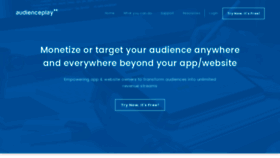 What Audienceplay.com website looked like in 2019 (4 years ago)