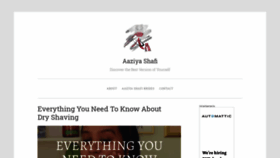 What Aaziyashafi.com website looked like in 2019 (4 years ago)