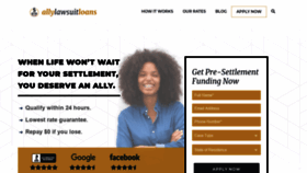 What Allylawsuitloans.com website looked like in 2019 (4 years ago)