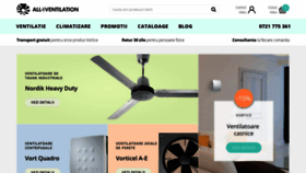 What All4ventilation.ro website looked like in 2019 (4 years ago)