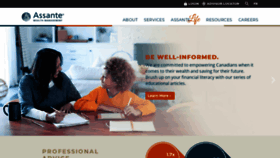 What Assante.com website looked like in 2019 (4 years ago)