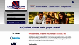 What Arizonainsuranceservices.com website looked like in 2019 (4 years ago)