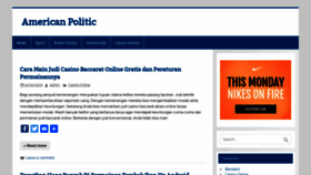 What Americanpoliticnews.com website looked like in 2019 (4 years ago)