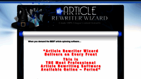 What Articlerewriterwizard.com website looked like in 2019 (4 years ago)