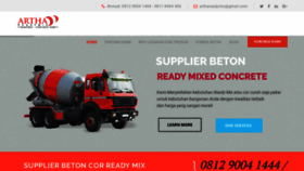What Arthareadymix.com website looked like in 2019 (4 years ago)