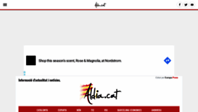 What Aldia.cat website looked like in 2019 (4 years ago)