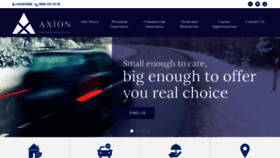 What Axioninsurance.ca website looked like in 2019 (6 years ago)