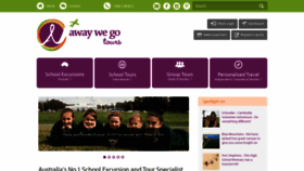 What Awaywegotours.com.au website looked like in 2019 (4 years ago)