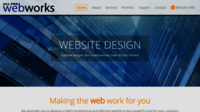 What Allprowebworks.com website looked like in 2019 (4 years ago)