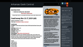 What Arkansasgeekcentral.com website looked like in 2019 (4 years ago)
