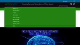 What Advocarecompneurologyofnj.com website looked like in 2019 (4 years ago)