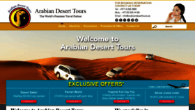 What Arabiandeserttours.ae website looked like in 2019 (4 years ago)