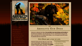 What Absolutegundogs.com website looked like in 2019 (4 years ago)