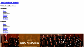 What Arsmusica.org website looked like in 2019 (4 years ago)