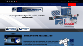 What Aldoromeospa.it website looked like in 2019 (4 years ago)
