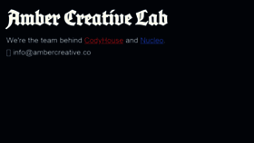 What Ambercreative.co website looked like in 2019 (4 years ago)