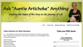 What Askauntieartichoke.com website looked like in 2019 (4 years ago)