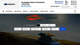 What Autobarnsubaruofcountryside.com website looked like in 2019 (4 years ago)
