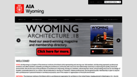 What Aia-wyoming.org website looked like in 2019 (4 years ago)