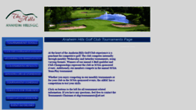 What Anaheimhillsgolfclub.org website looked like in 2019 (4 years ago)