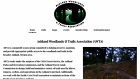 What Ashlandtrails.org website looked like in 2019 (4 years ago)