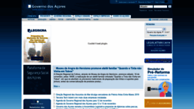 What Azores.gov.pt website looked like in 2019 (4 years ago)