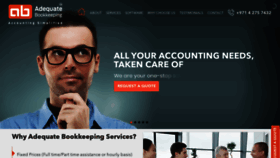 What Adequatebookkeeping.com website looked like in 2019 (4 years ago)