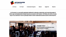 What Artencounter.org website looked like in 2019 (4 years ago)