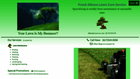 What Albanolawnservice.com website looked like in 2019 (4 years ago)