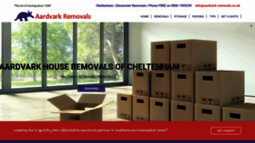 What Aardvark-removals.co.uk website looked like in 2019 (4 years ago)