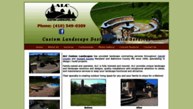 What Alccustomlandscapes.com website looked like in 2019 (4 years ago)