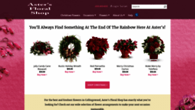 What Astersfloralshop.com website looked like in 2019 (4 years ago)