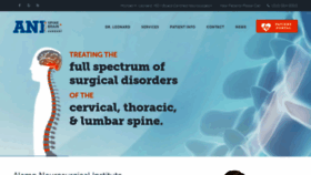 What Alamoneurosurgicalinstitute.com website looked like in 2019 (4 years ago)