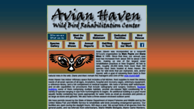 What Avianhaven.org website looked like in 2019 (4 years ago)