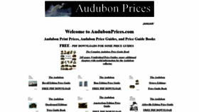 What Audubonprices.com website looked like in 2019 (4 years ago)