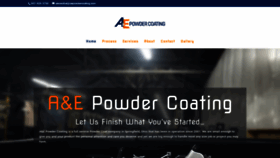 What Aepowdercoating.com website looked like in 2019 (4 years ago)