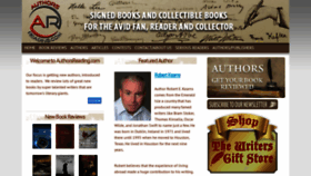 What Authorsreading.com website looked like in 2019 (4 years ago)