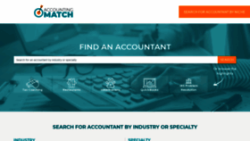 What Accountingmatch.com website looked like in 2019 (4 years ago)