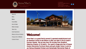 What Annamaes.ca website looked like in 2019 (4 years ago)