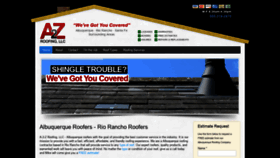 What A2z-roofing.com website looked like in 2019 (4 years ago)