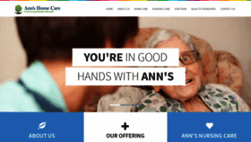 What Annshomecare.co.uk website looked like in 2019 (4 years ago)
