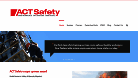 What Actsafety.co.nz website looked like in 2019 (4 years ago)