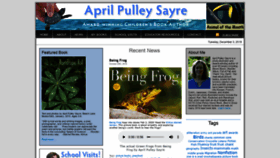 What Aprilsayre.com website looked like in 2019 (4 years ago)