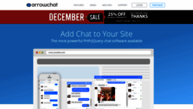 What Arrowchat.com website looked like in 2019 (4 years ago)