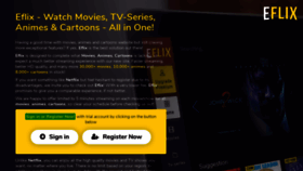 What Animes.eflix.is website looked like in 2019 (4 years ago)