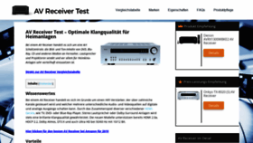 What Avreceiver-test.com website looked like in 2019 (4 years ago)