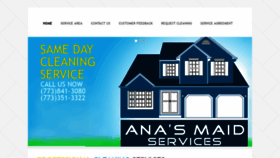What Anasmaidservices.com website looked like in 2019 (4 years ago)
